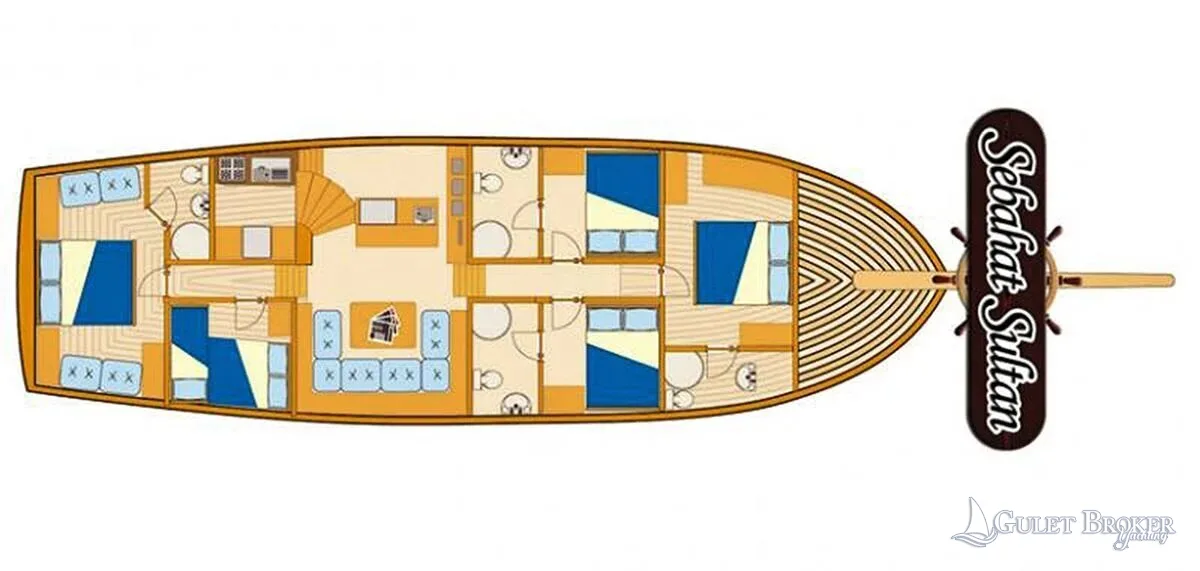 Gulet Santa Maria Plan