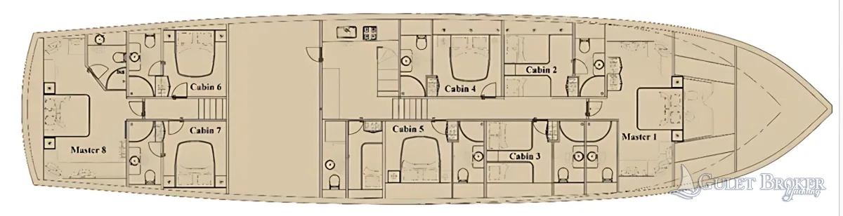 Gulet Lycian Queen Plan