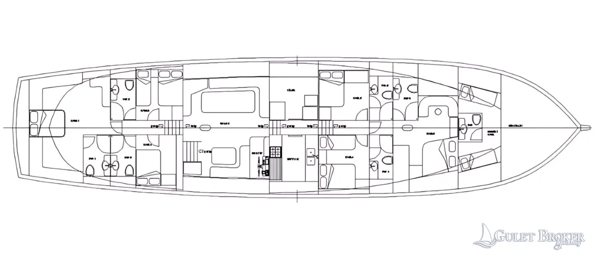 Gulet Grande Mare Plan